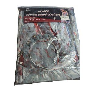 IKALI Zombie Bride Costume Halloween Fancy Dress